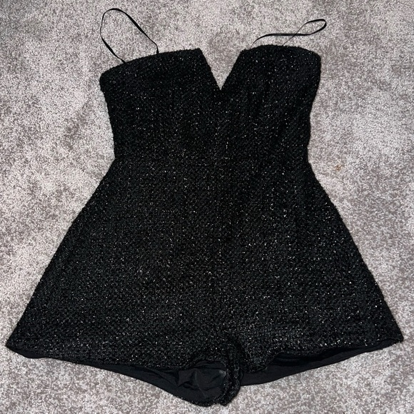 Do+Be black textured romper - Size Small - Picture 3 of 10